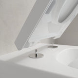 Villeroy & Boch Wall Hung Toilet Villeroy & Boch Venticello Wall Mounted Rimless Toilet with Soft Close Seat