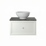 Heritage Wall Hung Vanity Unit Chantilly Heritage Caversham 700mm Wall Hung One Drawer Vanity Unit, Worktop and Basin Bundle