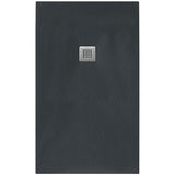 Tissino Rectangle Shower Tray 2200 x 800mm Tissino Giorgio2 Rectangle Shower Tray in Graphite Slate