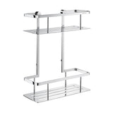 Smedbo Basket Smedbo Sideline Two Tier Wall Mounted Shower Basket
