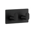 Smedbo Robe Hook Matt Black Smedbo Cube Self-Adhesive Double Robe Hook