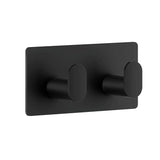 Smedbo Robe Hook Matt Black Smedbo Cube Self-Adhesive Double Robe Hook