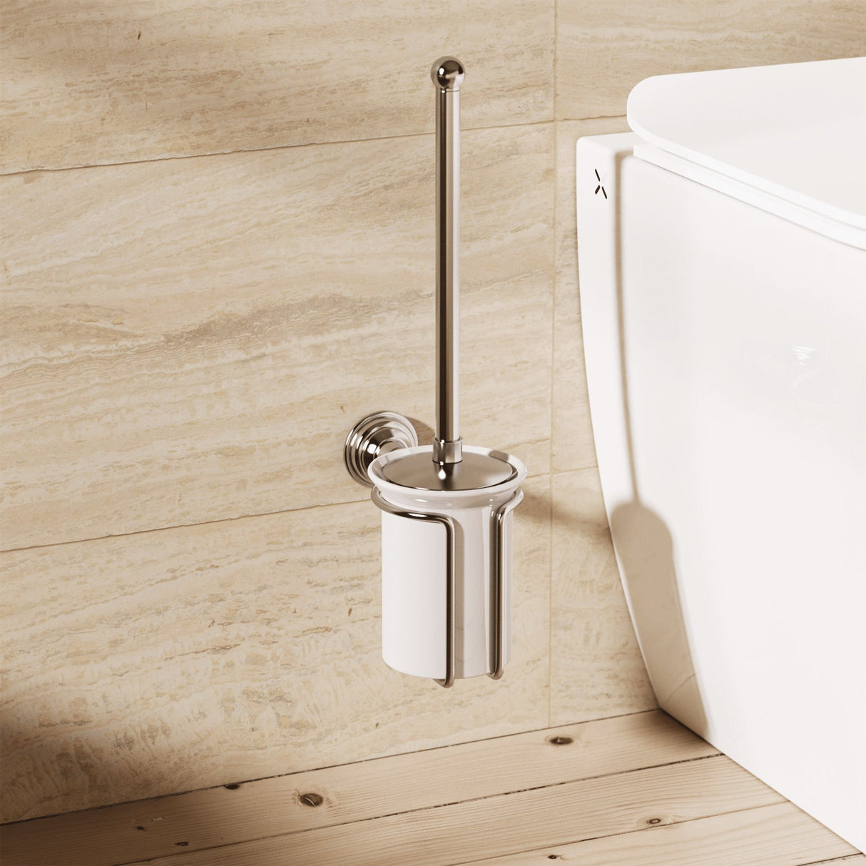 Crosswater Toilet Brush Chrome Crosswater Belgravia Toilet Brush and Holder