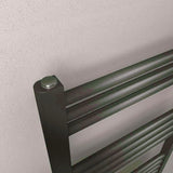 Eastbrook Ladder Rail Eastbrook Wendover Straight Heated Towel Rail in Brushed Gunmetal