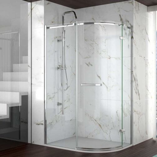 Merlyn Quadrant Shower Enclosure 1000 x 800mm Merlyn 8 Series Frameless 1 Door Offset Quadrant