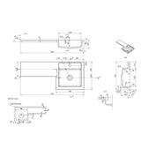 Aquarius Vanity Unit Suite Aquarius Urbano Premium 900mm Vanity Unit  Suite (with Back to Wall Toilet)