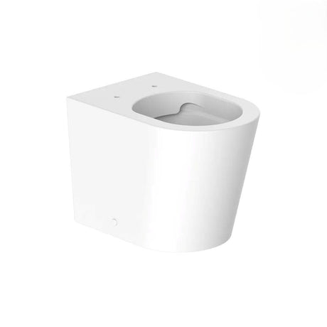 Vado Back to Wall Toilet Arctic White Vado Cameo Round Rimless Back to Wall Toilet with Soft Close Seat