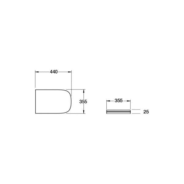 Imex Toilet Seat Imex Grace Slimline Soft Close, Quick Release Duraplus Seat in White