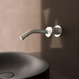 Clearwater Wall Mounted Basin Tap Clearwater Ixora Wall Mounted 2 Hole Basin Mixer Tap in 316 Stainless Steel