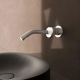 Clearwater Wall Mounted Basin Tap Clearwater Ixora Wall Mounted 2 Hole Basin Mixer Tap in 316 Stainless Steel