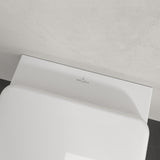 Villeroy & Boch Wall Hung Toilet Villeroy & Boch Skyla Square Wall Hung Rimless Toilet with Twist Flush and Soft Close Seat