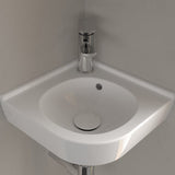 Villeroy & Boch Cloakroom Basin Villeroy & Boch O.novo 400mm Corner Cloakroom Basin in White Alpin
