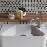 Saneux Mono Basin Tap Saneux COS Basin Mixer Tap in Brushed Nickel