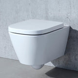 Laufen Wall Hung Toilet Laufen Meda Rimless Silent Flush Back to Wall Toilet with Soft Close Seat