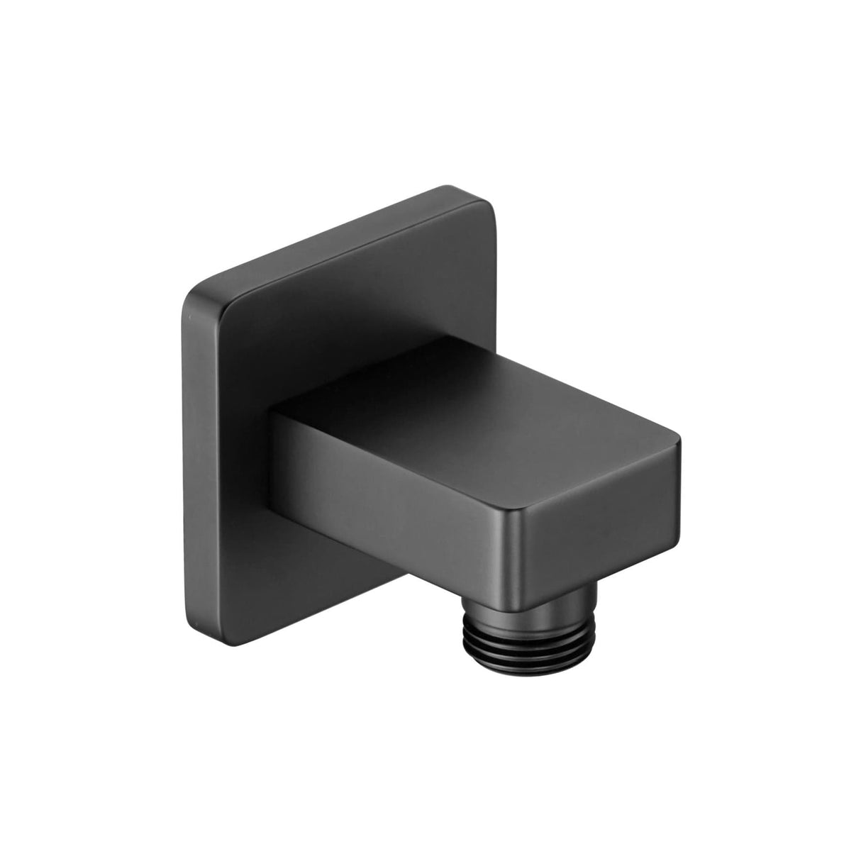 JTP Shower Brackets and Outlets Matt Black JTP HIX Square Water Outlet
