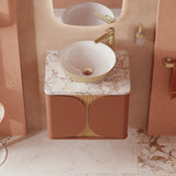 Crosswater Wall Mounted Vanity Unit Crosswater Tambour Wall Mounted 600mm One Drawer Vanity Unit with Basin or Worktop