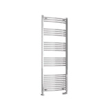 Eastbrook Wendover Curved Vertical Heated Towel Rail in Chrome