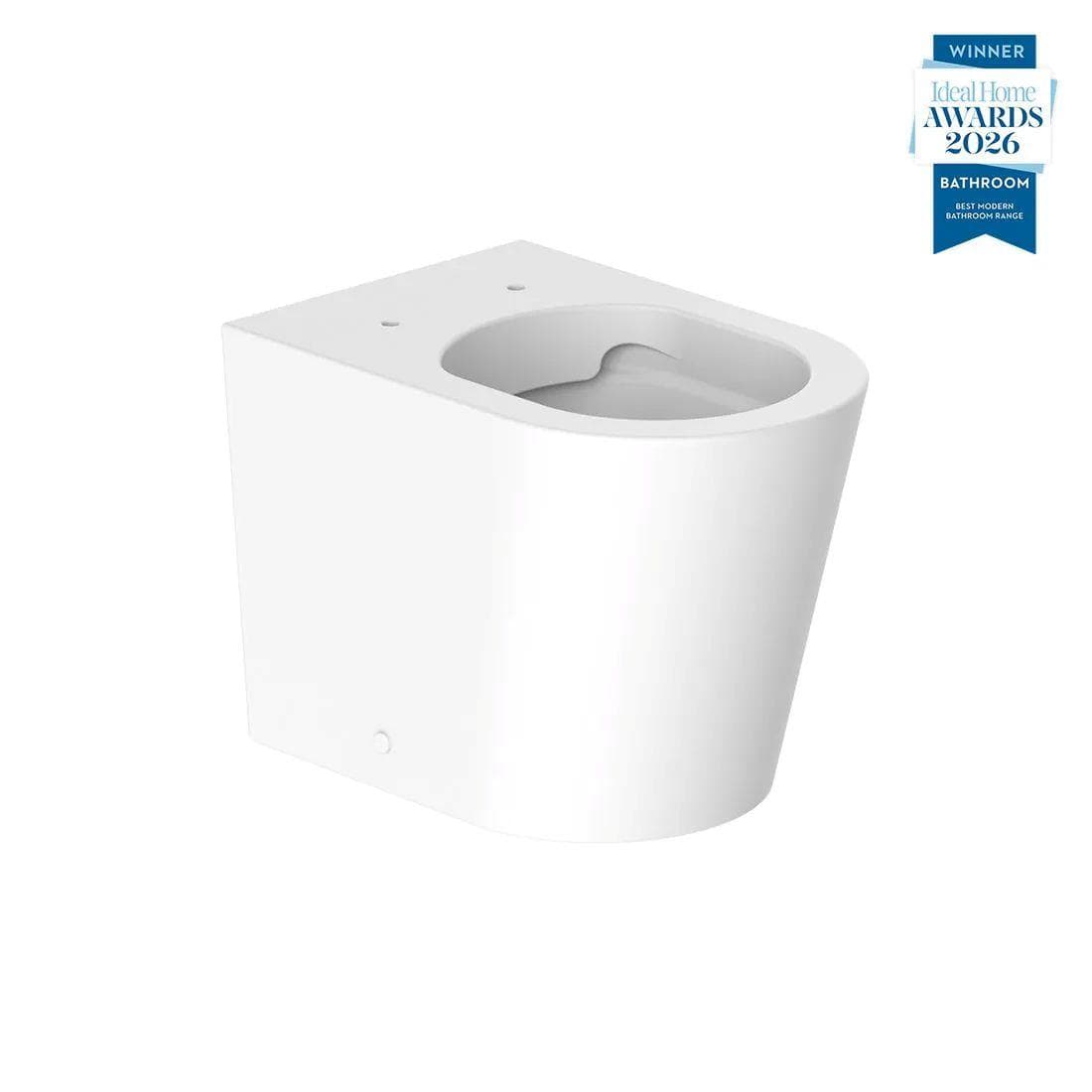 Vado Back to Wall Toilet Vado Cameo Round Rimless Back to Wall Toilet with Soft Close Seat