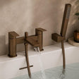 Aquarius Bathrooms Bath Shower Mixer Brushed Bronze Aquarius Hydro Bath Shower Mixer Tap with Shower Kit