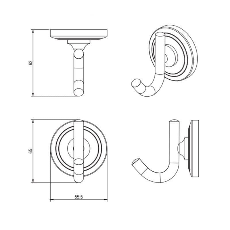 Miller Robe Hook Miller Oslo Robe Hook