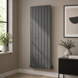 Aquarius Bathrooms Panel Radiator 1800 x660mm / Anthracite Aquarius Maxx Flat Panel Radiator