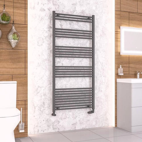 Eastbrook Wendover Straight Heated Towel Rail in Anthracite