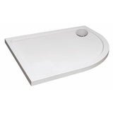 Aquarius Quadrant Shower Tray 900x760mm / Right Hand Aquarius Urbano Offset Quadrant 45mm Stone Resin Shower Tray in White