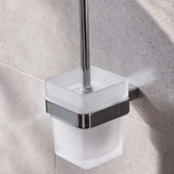 Miller Toilet Brush Miller Miami Wall Mounted Toilet Brush and Holder in Chrome