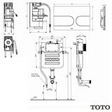 Toto Concealed Cistern Toto Washlet Concealed Cistern with Auto Flush Capability and Flush Plate