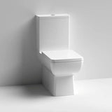 Aquarius Bathrooms Close Coupled Toilet Aquarius Paragon Rimless Close Coupled Square Flush to Wall Toilet with Soft Close Seat