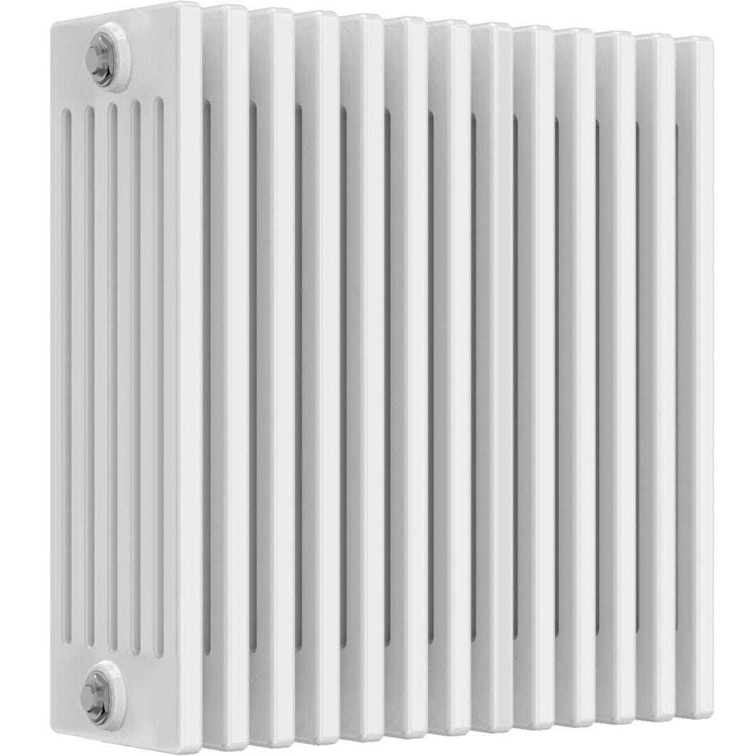 Aquarius Bathrooms Column Radiator 600mm x 605mm Aquarius Foundry Horizontal 6 Column Radiator in White