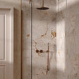 UK Bathroom Store Concealed Shower Set Brushed Bronze / Ceiling Arm / 300mm Crosswater Module Shower Set 1 with Fixed Head and Pencil Handset