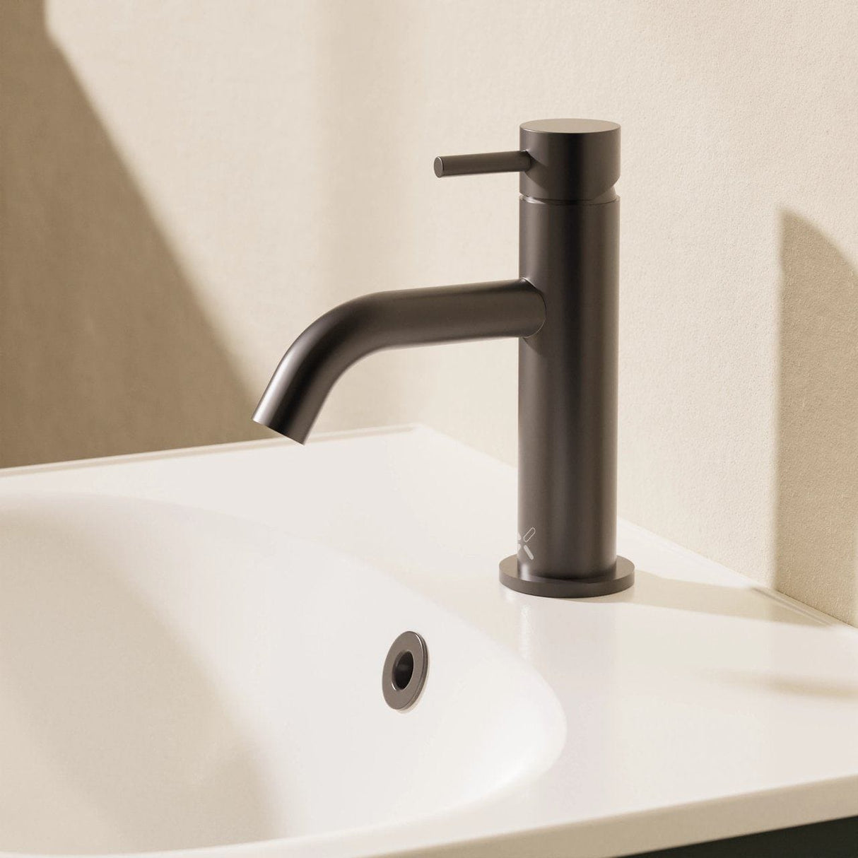 Crosswater Mono Basin Tap Matt Black Crosswater MPRO XL Basin Mixer Tap