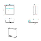 Aquarius Bathrooms Shelf Aquarius Shower Niche