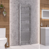 Eastbrook Ladder Rail 1800 x 600mm / Central Heating Eastbrook Wendover Straight Heated Towel Rail in Chrome