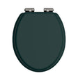 Heritage Toilet Seat Classic Green / Nickel Heritage Soft Close Wooden Toilet Seat