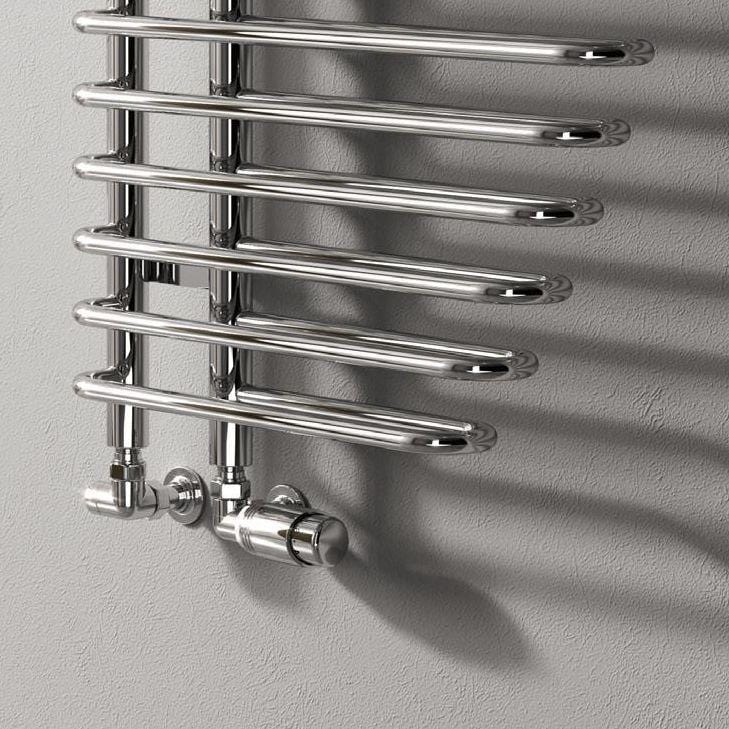 Reina Designer Towel Radiator Reina Nola Modern Designer Towel Rail in Chrome - 1400 x 600mm