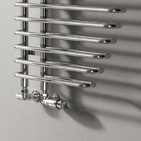 Reina Designer Towel Radiator Reina Nola Modern Designer Towel Rail in Chrome - 1400 x 600mm