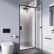 Crosswater Pivot Shower Door Matt Black / 900mm Crosswater Clear 6 Pivot Shower Door