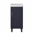 Heritage Cloakroom Unit Midnight Blue Heritage Lynton 400mm Floor Standing Cloakroom Vanity Unit with Basin, Waste and Handle Bundle