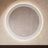 Crosswater Illuminated Mirror 700mm Crosswater Canvass LED Illuminated Round Mirror