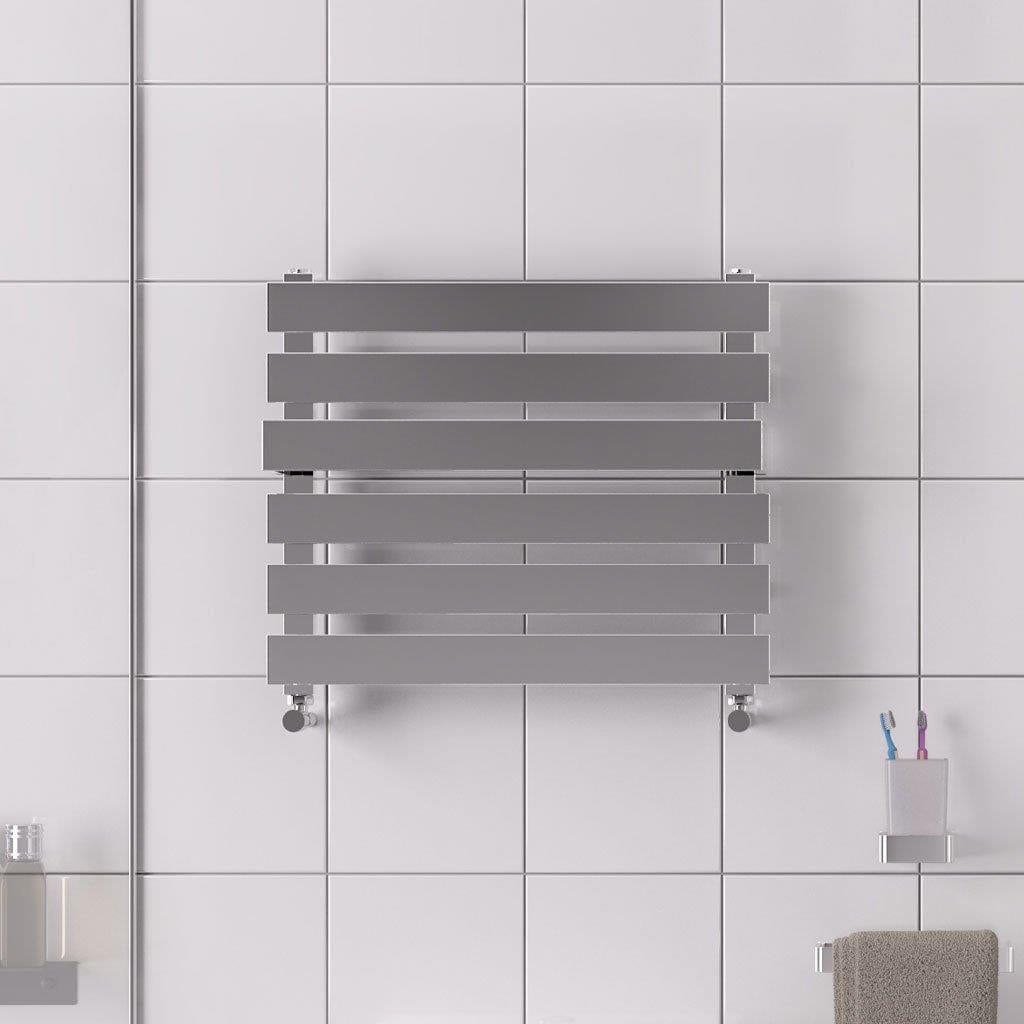 Eastbrook Designer Towel Radiator Eastbrook Ascona Straight Horizontal Towel Rail in Polished Stainless Steel