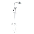 Aquarius Shower Set Chrome Aquarius Zacha Square Adjustable Shower Valve & Kit