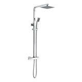 Aquarius Shower Set Chrome Aquarius Zacha Square Adjustable Shower Valve & Kit