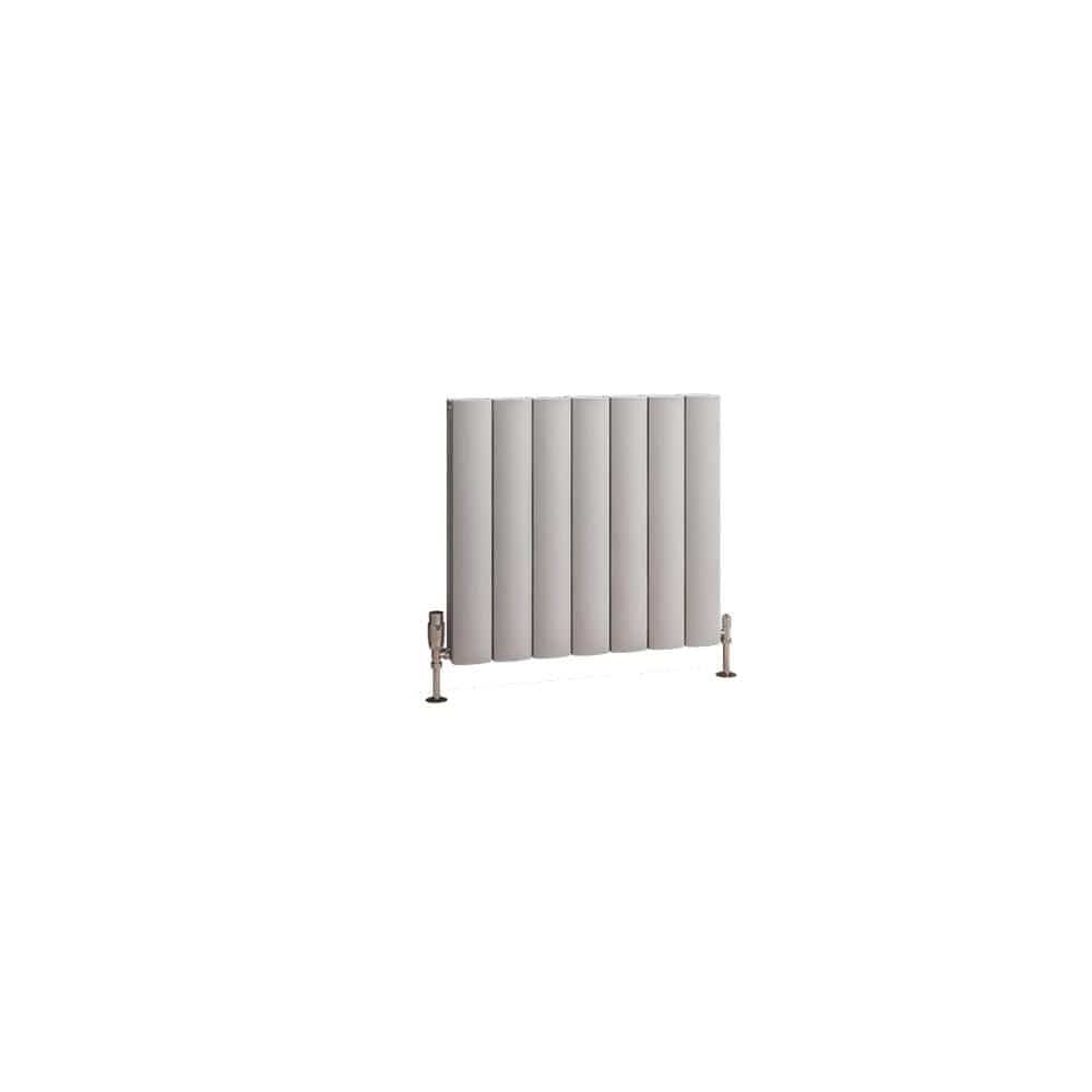 Eastbrook Panel Radiator Eastbrook Guardia Straight Horizontal Aluminium in Matt Grey