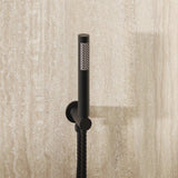 Crosswater Shower Handset Matt Black Crosswater MPRO Wall Mounted Outlet with Shower Handset and Hose