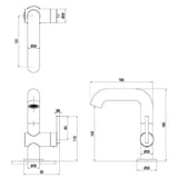 Crosswater Mono Basin Tap Crosswater 3ONE6 Lever Basin Mixer Tap Swivel Spout