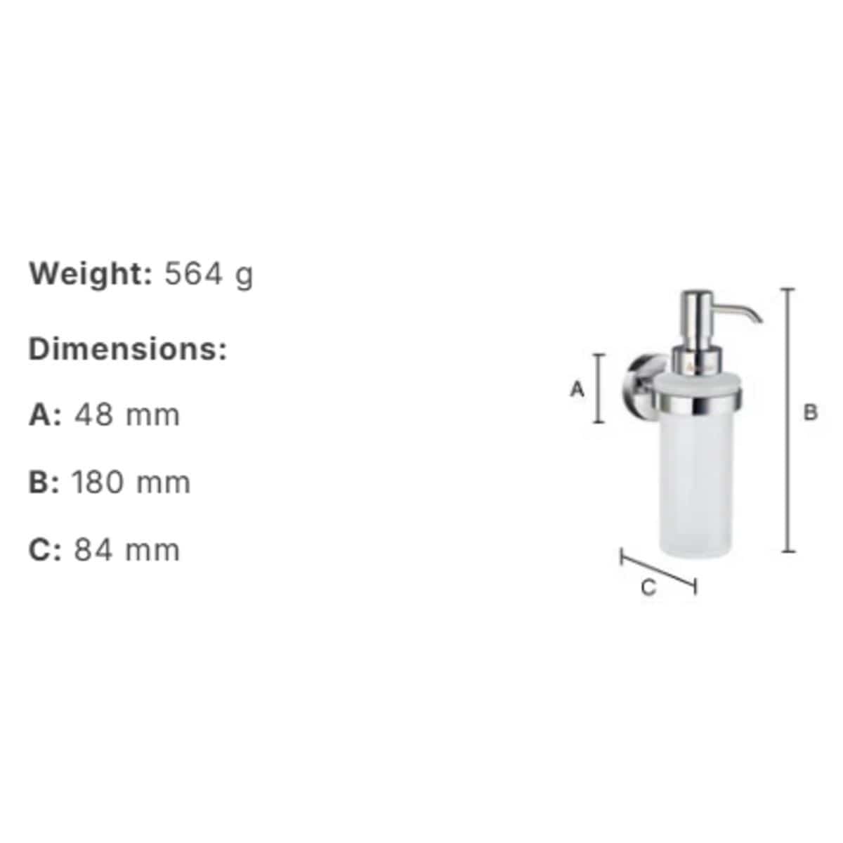 Smedbo Soap Dispenser Smedbo Home Wall Mounted Soap Dispenser