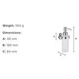 Smedbo Soap Dispenser Smedbo Home Wall Mounted Soap Dispenser