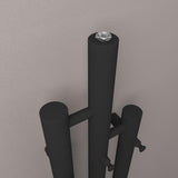 Eastbrook Designer Towel Radiator Eastbrook Portchester Vertical Designer Radiator in Matt Black